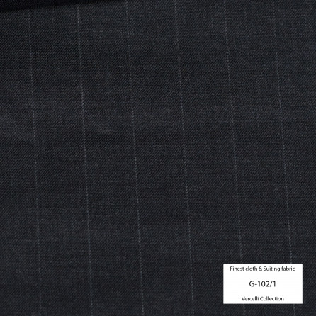 G102/1 Vercelli VIII - 95% Wool - Xám Sọc